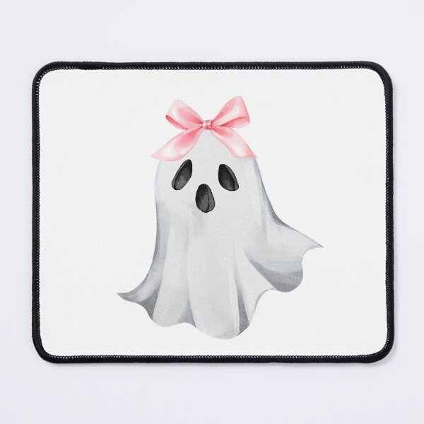Item preview, Cute Ghost with Pink Bow – Coquette Halloween & Summerween Aesthetic designed and sold by DivinePassion.