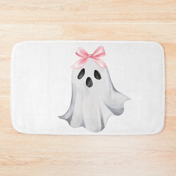 Item preview, Cute Ghost with Pink Bow – Coquette Halloween & Summerween Aesthetic designed and sold by DivinePassion.