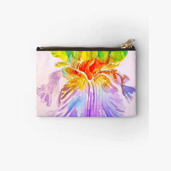 Item preview, Iris Flower Watercolor Painting Purple Yellow Art designed and sold by Sarah  Rajkotwala.