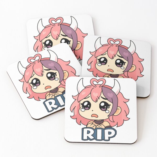 Item preview, Ironmouse Mario Party Style Sticker "RIP" designed and sold by Fresh Oshi Pressed.