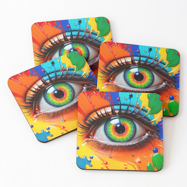Artikelvorschau, Buntes Gemälde Auge 1 entworfen und verkauft von 3dvirtualand.