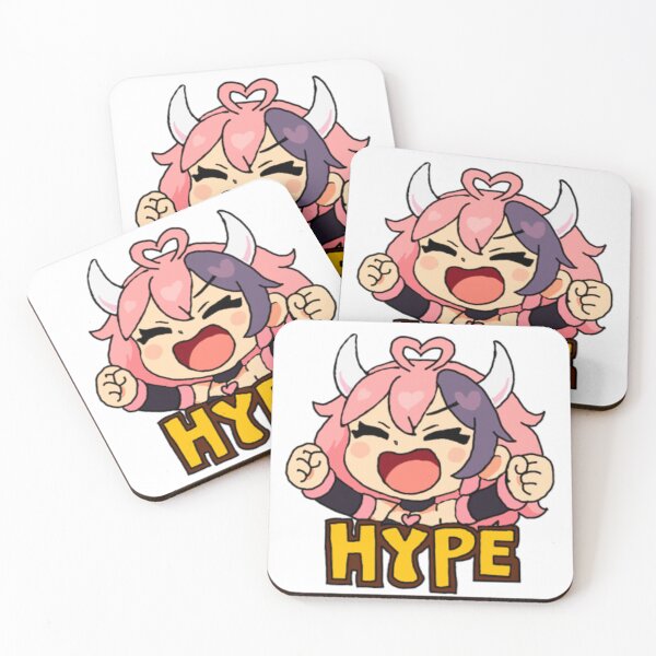 Item preview, Ironmouse Mario Party Style Sticker "HYPE" designed and sold by Fresh Oshi Pressed.