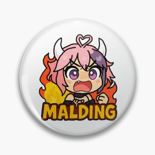 Item preview, Ironmouse Mario Party Style Sticker "Malding" designed and sold by Fresh Oshi Pressed.
