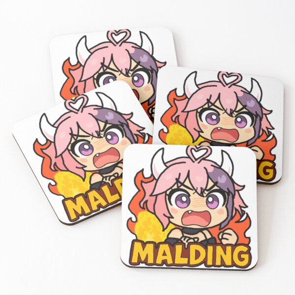 Item preview, Ironmouse Mario Party Style Sticker "Malding" designed and sold by Fresh Oshi Pressed.