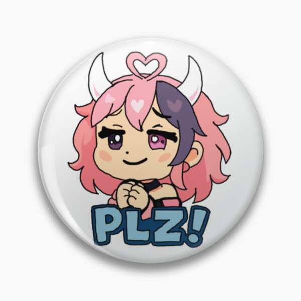 Item preview, Ironmouse Mario Party Style Sticker "PLZ" designed and sold by Fresh Oshi Pressed.