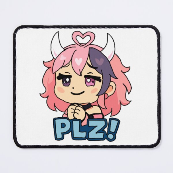 Item preview, Ironmouse Mario Party Style Sticker "PLZ" designed and sold by Fresh Oshi Pressed.