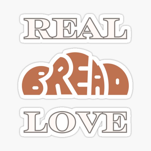 Item preview, "Real Bread Love" - Elegant bread love designed and sold by RisenAgain - Quantum Pretzel | Designs.