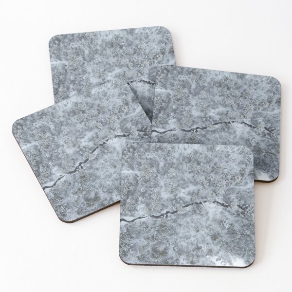 Item preview, Aerial photograph of snowy trees designed and sold by NoirBloom.