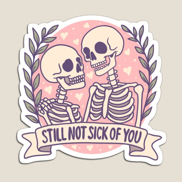 Item preview, Skeleton Couple Love – Still Not Sick of You designed and sold by Jess.a.creates.