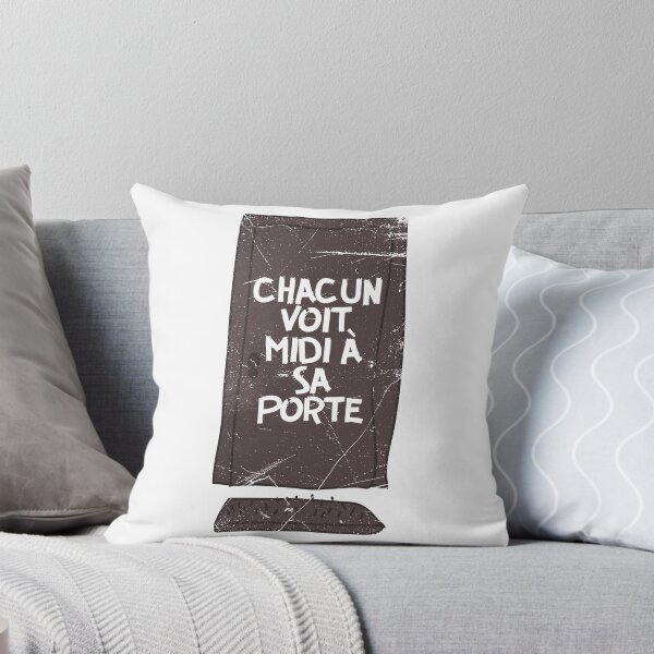 Item preview, "Everyone sees noon at his doorstep" In French designed and sold by BlueRockDesigns.