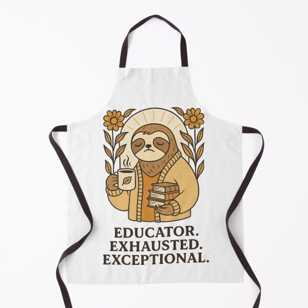 Item preview, Educator. Exhausted. Exceptional. – Cozy Sloth Teacher Design designed and sold by Lacritsa .