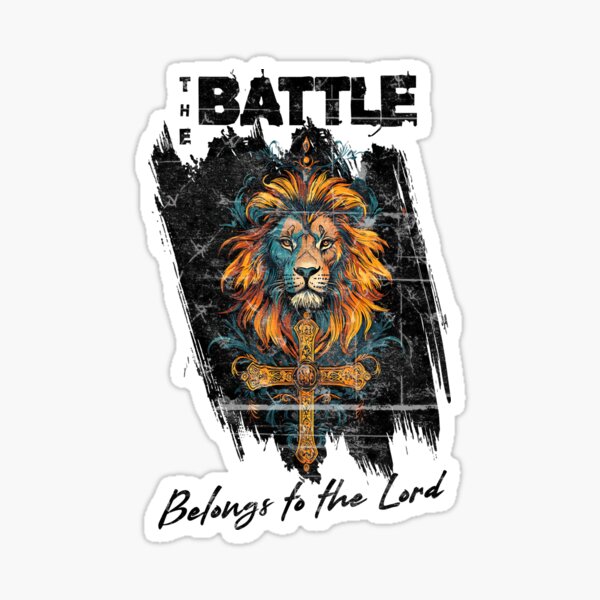 Item preview, Strength in Battle, Peace in Trust: Roar with Faith with this Majestic Lion! designed and sold by BelovedLamb.