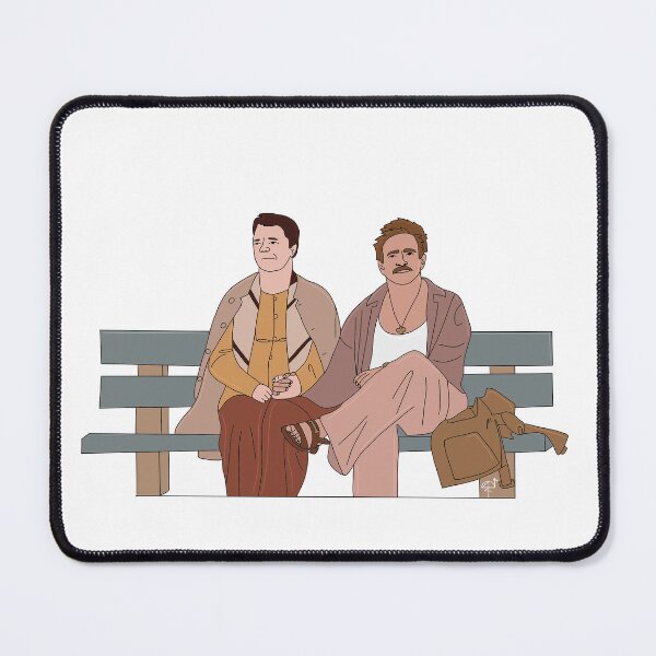 Item preview, Armand and Albert on a Bench designed and sold by ChaosFlamingo.