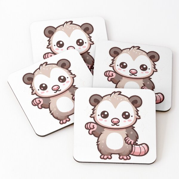 Item preview, Cute Kawaii Possum Giving a Thumbs Down – Funny Sassy Animal Design designed and sold by DT creations.