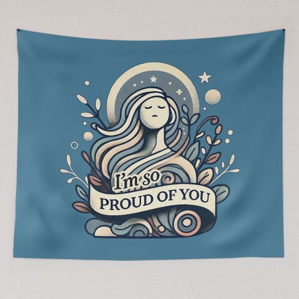 Item preview, I'm So Proud of You, typography designed and sold by maxmaj.