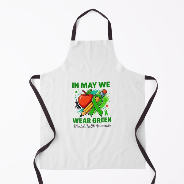 Item preview, Green Teacher Mental Health Awareness Men Women Kids designed and sold by facegm.