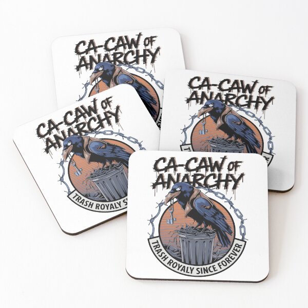 Item preview, Edgy Raven Trash Royalty Ca-Caw of Anarchy Design designed and sold by WildlifeInc.