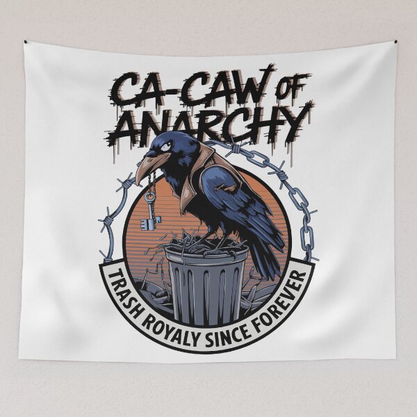 Item preview, Edgy Raven Trash Royalty Ca-Caw of Anarchy Design designed and sold by WildlifeInc.