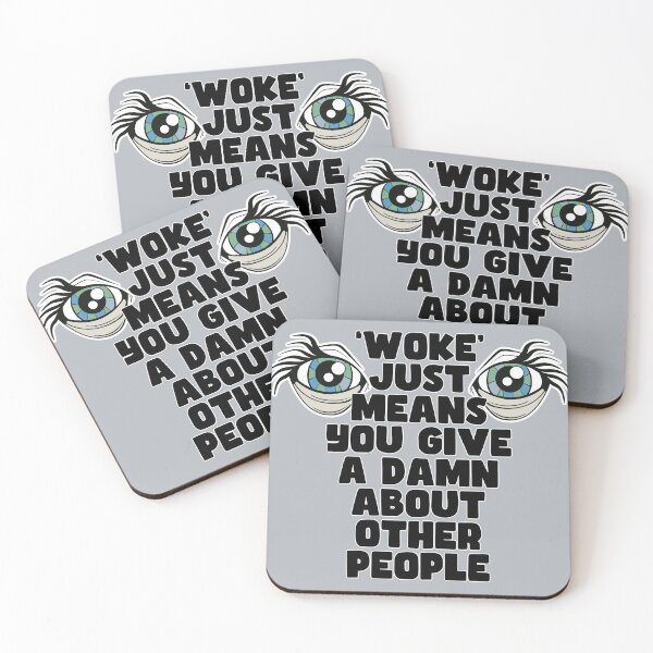 Item preview, woke just means you give a damn about other people designed and sold by crestfallenmermaid.