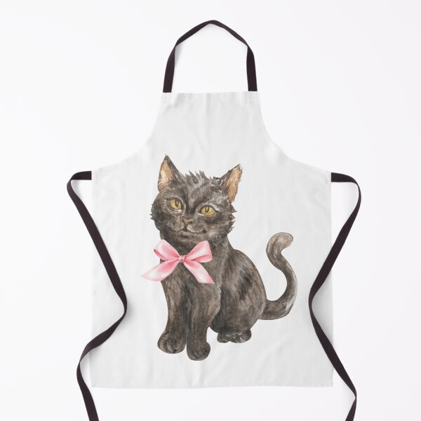 Item preview, Black Cat with Pink Bow – Spooky Cute Coquette Halloween Art designed and sold by DivinePassion.