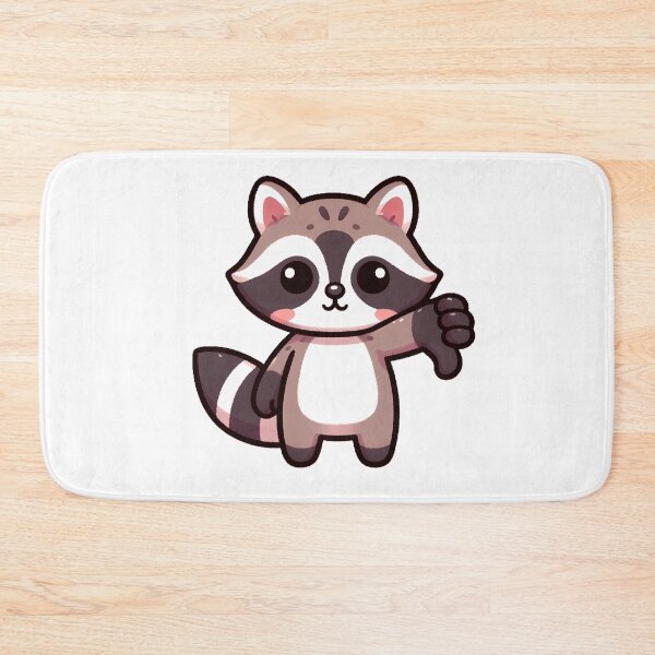 Item preview, Cute Kawaii Raccoon Giving a Thumbs Down – Funny Sassy Animal Design designed and sold by DT creations.