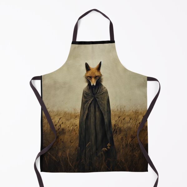 Item preview, Folk Horror Fox in Field designed and sold by WyrddandWonderful.
