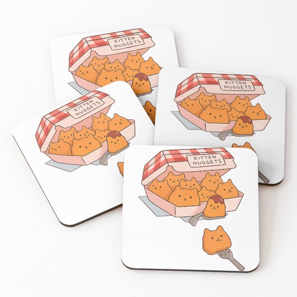Item preview, Cute Cat Nuggets – Kawaii Fast Food Box designed and sold by HermanRodrigu.