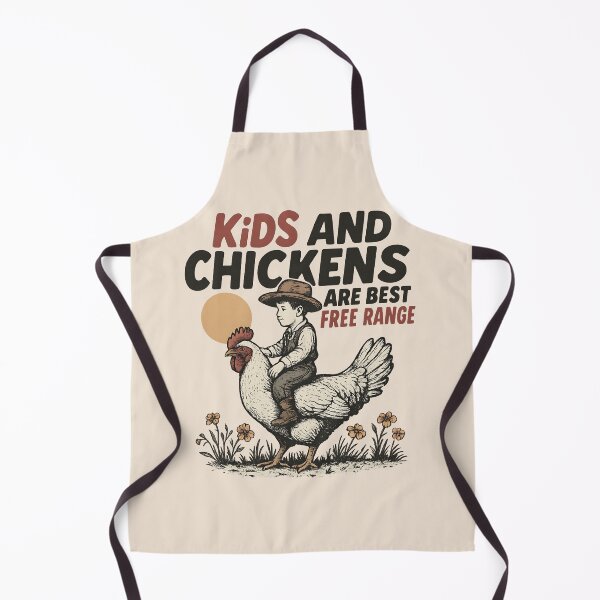 Item preview, Funny Farm Life Shirt – Kids and Chickens Are Best Free Range Vintage Humor designed and sold by Artisticlions-A.