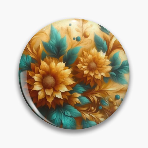 Item preview, Golden Flowers - V4 designed and sold by Anas Arts.