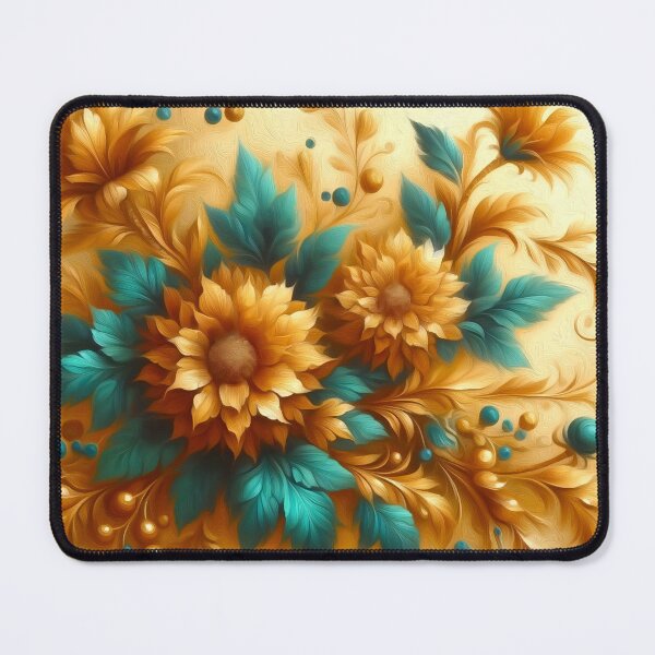 Item preview, Golden Flowers - V4 designed and sold by Anas Arts.