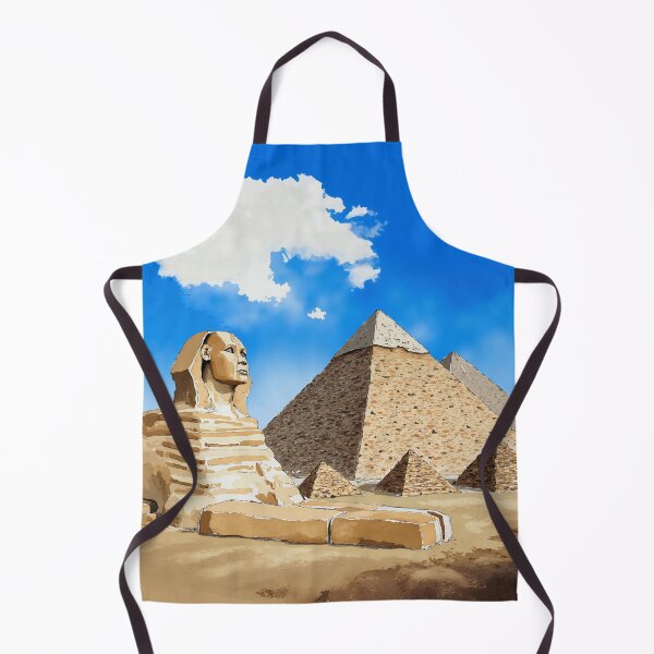 Item preview, Pyramids of Giza Egypt Watercolor designed and sold by Magnolia Valley Art.