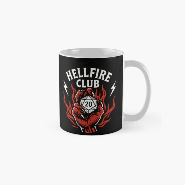 Aperçu de l'œuvre Hellfire Club D20 Main du Démon Stranger Things 4 créée et vendue par memememescat.