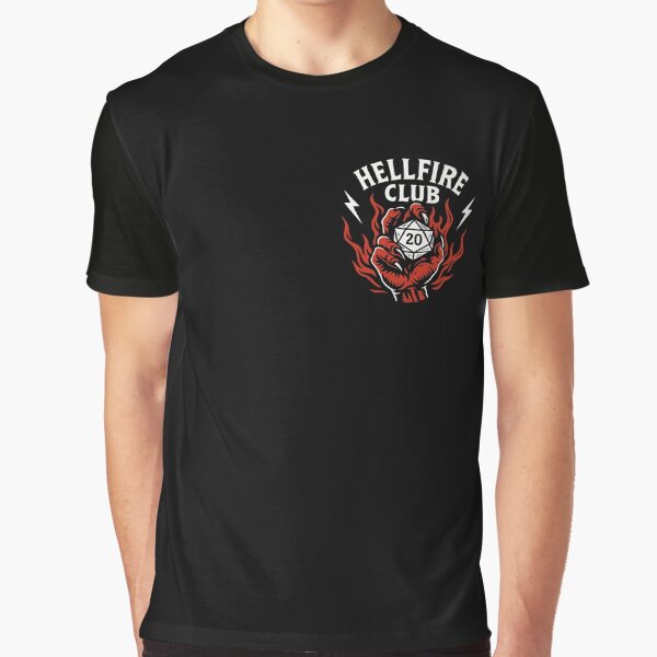 Item preview, Hellfire Club D20 Demon Hand Stranger Things 4 designed and sold by memememescat.