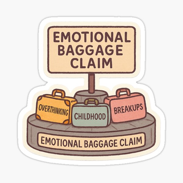 Emotional Baggage Claim Sticker