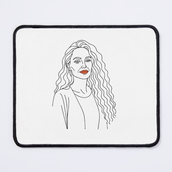 Item preview, Minimalist Angelina Jolie Line Art Portrait designed and sold by Manyface Artistry.