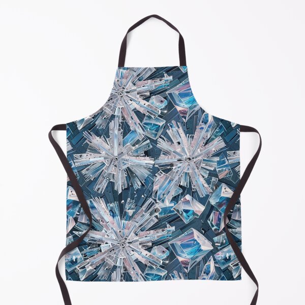 Item preview, Abstract crystal Snowflakes Against a Dark Geometric Background designed and sold by CoolPixels.