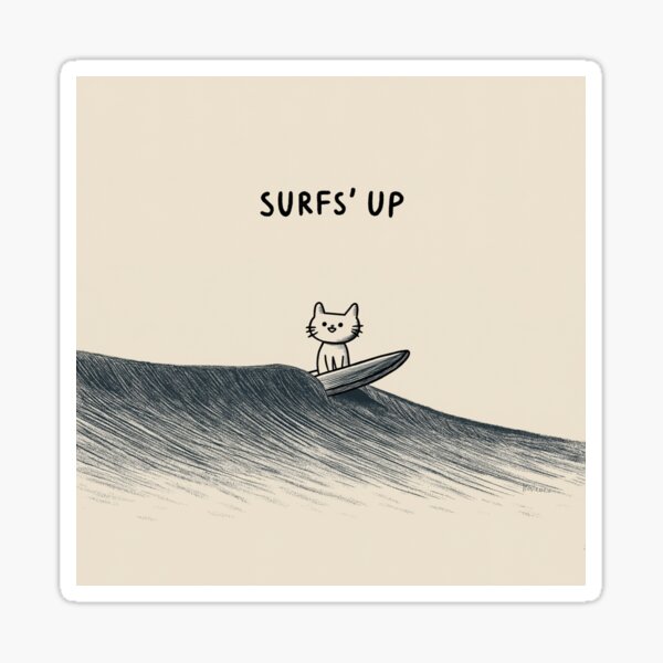 Artikel-Vorschau von Surf Cat, designt und verkauft von Rtymer.
