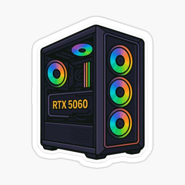 Item preview, Gaming rig RGB PC NVIDIA RTX 5060 designed and sold by AL-WADI.