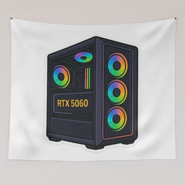 Item preview, Gaming rig RGB PC NVIDIA RTX 5060 designed and sold by AL-WADI.