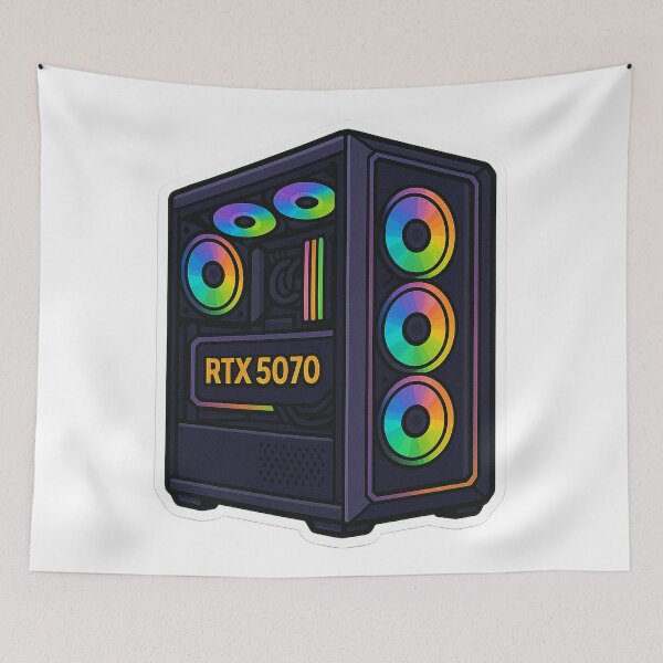 Item preview, Gaming rig RGB PC NVIDIA RTX 5070 designed and sold by AL-WADI.