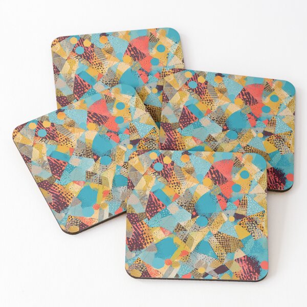 Item preview, Colorful Abstract Geometric Pattern With Bold Shapes and Textures designed and sold by CoolPixels.
