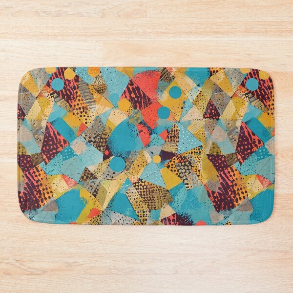 Item preview, Colorful Abstract Geometric Pattern With Bold Shapes and Textures designed and sold by CoolPixels.