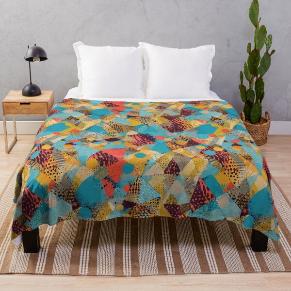 Item preview, Colorful Abstract Geometric Pattern With Bold Shapes and Textures designed and sold by CoolPixels.