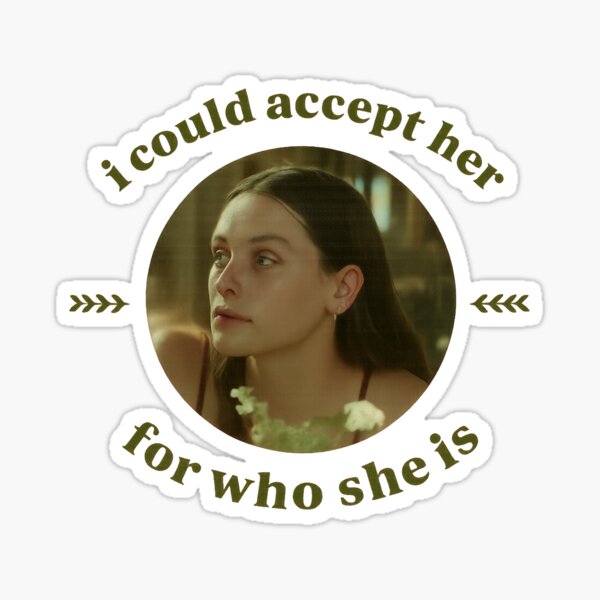 Item preview, I Could Accept Her – Soft Aesthetic Quote Design designed and sold by Jimmyutherford.