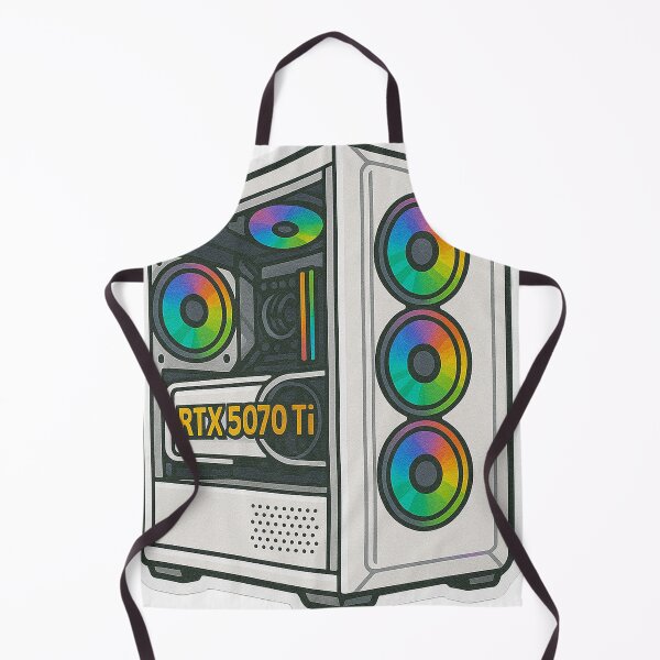 Item preview, White gaming rig RGB PC NVIDIA RTX 5070 Ti designed and sold by AL-WADI.
