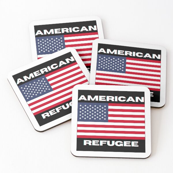 Item preview, American Refugee Regular Flag Logo designed and sold by canadianreturnee.
