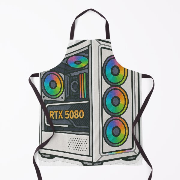 Item preview, White gaming rig RGB PC NVIDIA RTX 5080 designed and sold by AL-WADI.