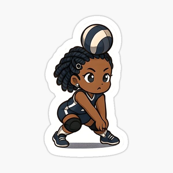 Alison Volleyball Defense Specialist "Oops" Sticker