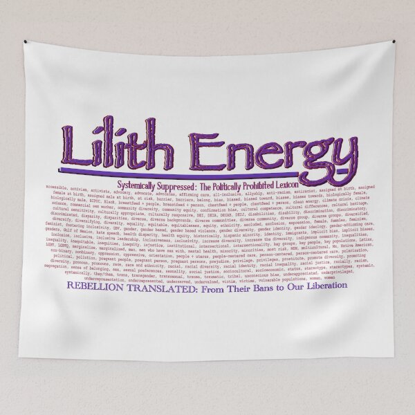 Item preview, LILITH ENERGY - THE SHADOW BANNED LEXICON OF 2025 designed and sold by aadventures.