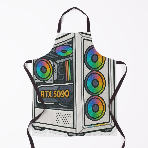 Item preview, White gaming rig RGB PC NVIDIA RTX 5090 designed and sold by AL-WADI.